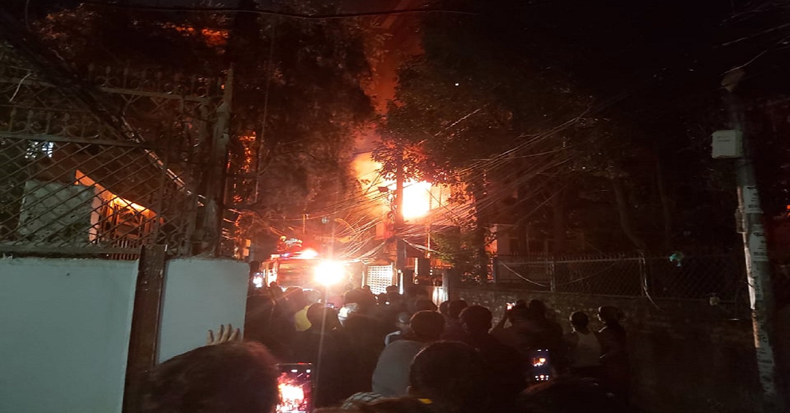 काठमाण्डौको अनामनगरस्थित कार्की भवनमा आगलागी
