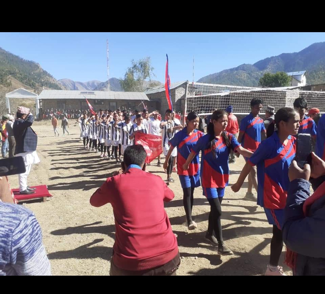 जिल्ला स्तरीय खुल्ला भलिबल प्रतियोगिता गुठीचौर गाउँपालिकाको झारज्वालामा सुरू