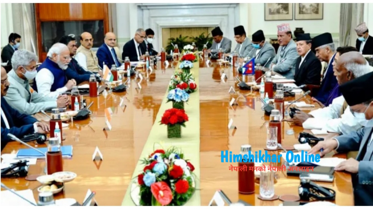 देउवा र मोदीबीच प्रतिनिधिमण्डल स्तरमा भेटवार्ता सुरु