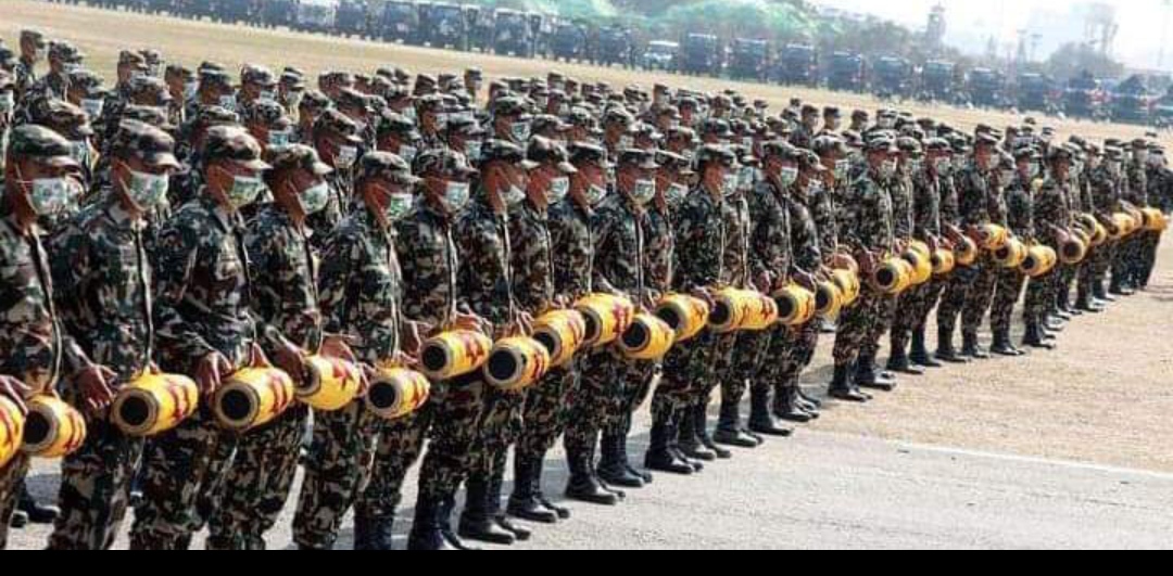 एकैपटक ५ सय ५५ वटा बाजा बजाएर नेपाली सेनाले गर्याे विश्व कीर्तिमान