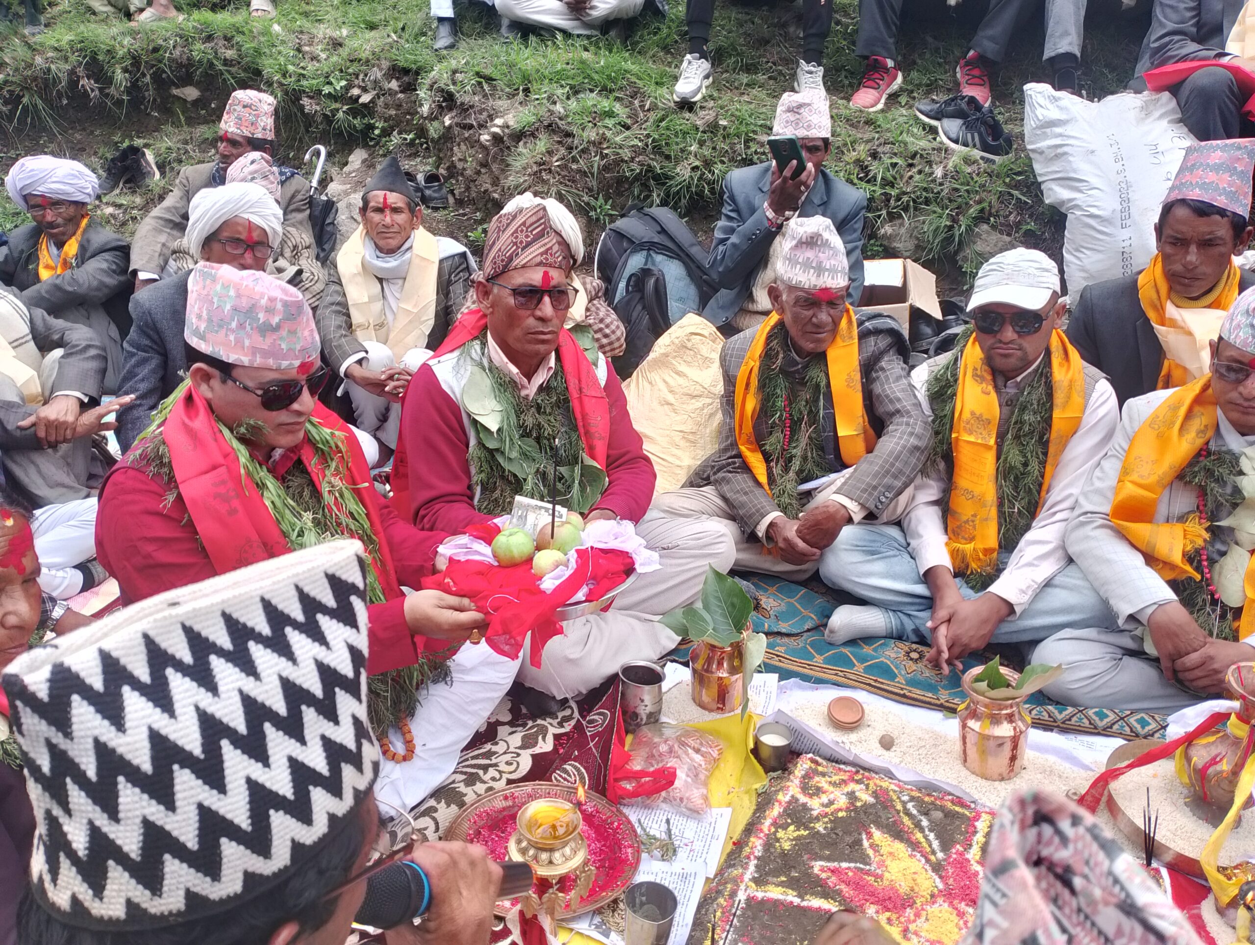 हिमा गाउँपालिकाकाे प्रशासकिय भवनकाे शिलान्यास