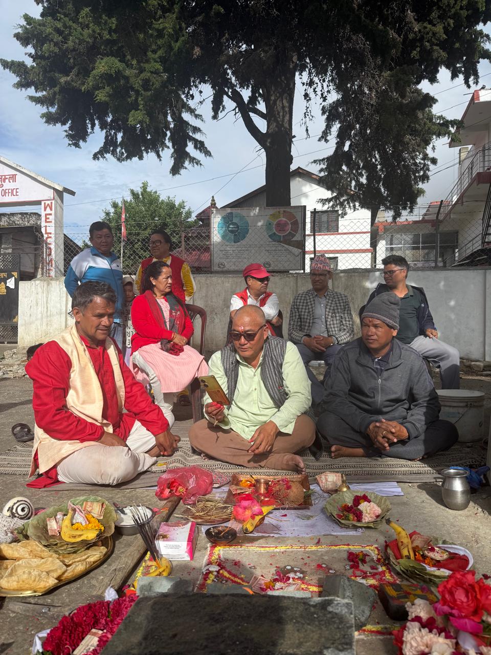जुम्लामा गणेश मन्दिरकाे शिलान्यास