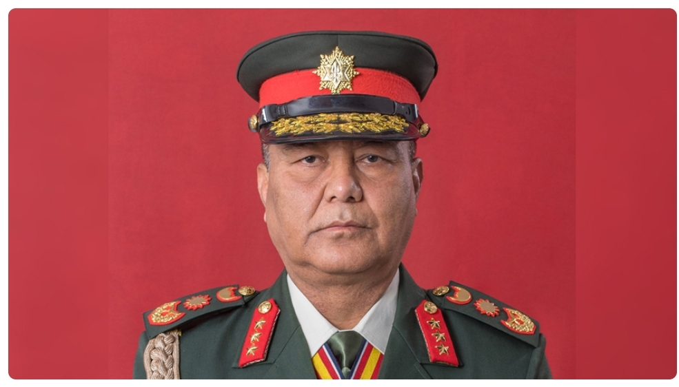 प्रधानसेनापतिले राष्ट्रको नाममा सम्बोधन गर्दै